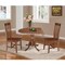 International Concepts 42 in. Dual Drop Leaf Table with 2 Slat Back Dining Chairs - 3 Piece Dining Set K581-42DP-C-465P - alternate 3